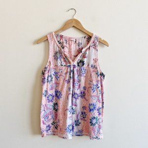 Anthropologie Akemi + Kin Pink Batik Tank